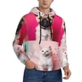 thumbnail image 2 of Haiem Colorful Dog Cat Collage Patterned Men's Hoodie with Kangaroo Pocket - Ideal Pullover Sweatshirt for Daily Wear, Travel, and Home-Medium, 2 of 7
