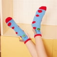 thumbnail image 4 of Niusricy Women Slipper Socks Cute Cartoon Print Soft Warm Fluffy Floor Socks Fuzzy Sleep Socks for Indoor Home, 4 of 7