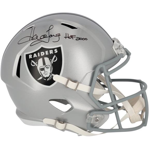 Howie Long Oakland Raiders Autographed Riddell Speed Replica Helmet with "HOF 2000" Inscription - Fanatics Authentic Certified