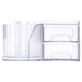 thumbnail image 5 of Pen+Gear Clear 2-Drawer Desktop Organizer with Rotating Pen Cup, 5 of 8