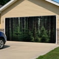 thumbnail image 5 of Green Forest Garage Door Cover Banner 6 x 13 FT, Mysterious Primitive Forest Pine Tree Garage Door Curtains Backdrop with Grommets for Indoor Outdoor Wall Party Porch Yard Decorations Background, 5 of 9