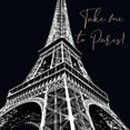 thumbnail image 3 of Brown, Denise 20x20 Black Modern Framed Museum Art Print Titled - Take Me To Paris, 3 of 5