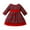 Red, variant on Dresses for Girls Suit Christmas Red Plaid Long Sleeves Dress Baby Girl Dress,Size 1 Years-2 Years