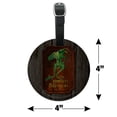 thumbnail image 6 of Lord of the Rings The Green Dragon Round Leather Luggage Card Suitcase Carry-On ID Tag, 6 of 8