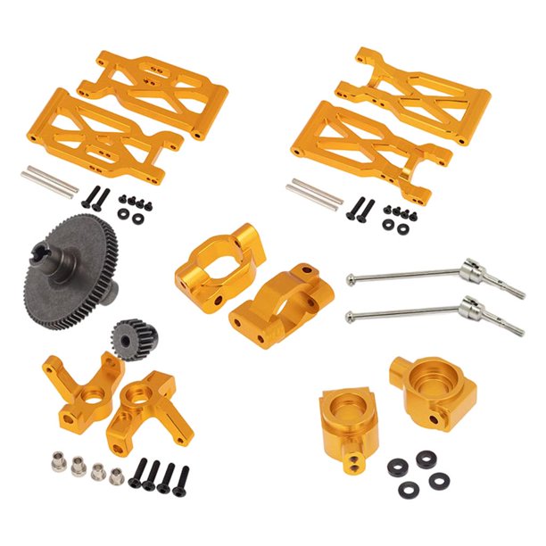 Brazo de coche RC Juego De Ejes De Transmisión RC Para WLtoys 104001 1/10 Accesorios De Modelo De Vehículo De Coche Dorado oro Magideal Brazo de coche RC