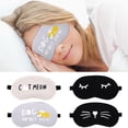 thumbnail image 4 of Bangcool 2PCS Sleeping Mask Creative Cartoon Eye Mask Eye Cover Eye Blinder with Ice Pack, 4 of 10