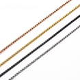thumbnail image 1 of Collar de perlas cuadradas de 2 mm/2,5 mm/3 mm Acero inoxidable Chapado al vacío Acero/Oro/Negro/Oro rosa, 1 of 5