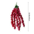 thumbnail image 4 of JilgTeok 3 Packs Artificial Wisteria Hanging Flowers Orchid Ceiling Flower Vines Strings Wedding Decorative Flowers Suitable for Wedding Home Office Arch Party Decoration 83cm, 4 of 7