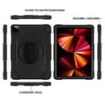 thumbnail image 5 of Soatuto 10.9" 3-Layer Protective Tablet Case with Shoulder Strap, Black, 5 of 7