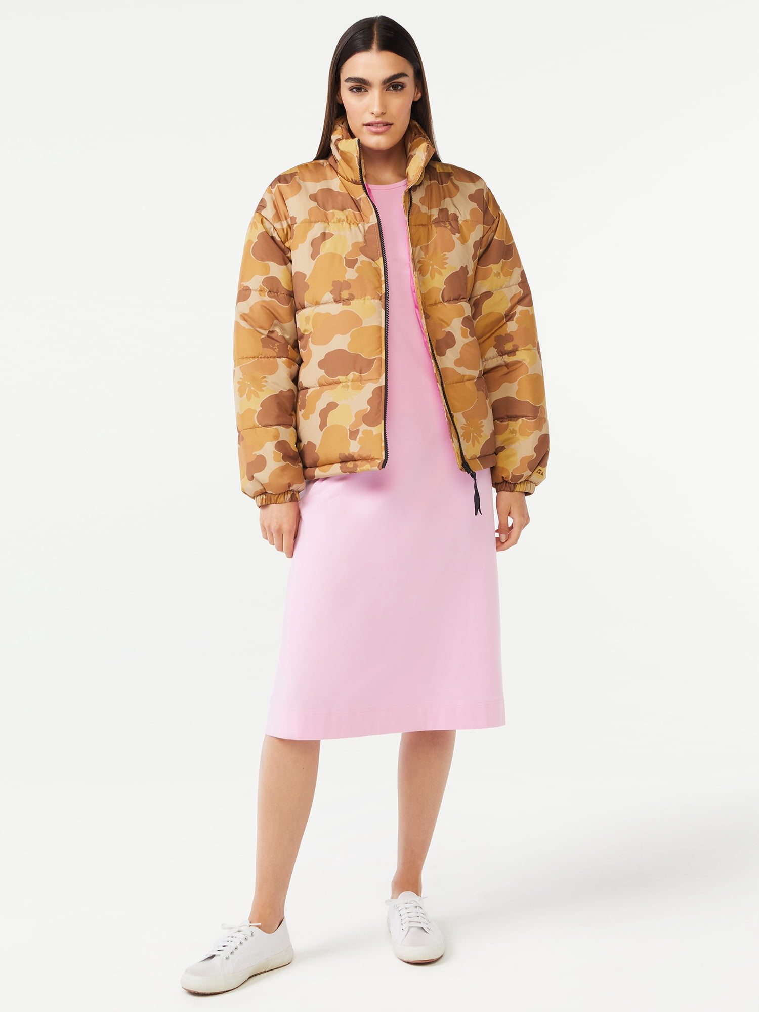 Free Assembly Women's Oversized Puffer Jacket