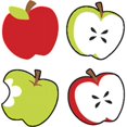 thumbnail image 1 of Trend Enterprises Inc. T-46070 Supershapes Stickers Tasty Apples, 1 of 4
