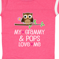 thumbnail image 4 of Inktastic Grammy and Pops Love Me Owl Girls Baby Bodysuit, 4 of 5