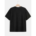 thumbnail image 3 of T-Shirt à Imprimé Géométrique Vintage pour Femmes - Col Rond Décontracté, Manches Courtes, Mélange de Polyester, Lavable en Machine - Parfait pour l'Été, 3 of 8
