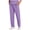 Purple, variant on Men Cargo Scrub Pants Classic Straight Leg Fit Multi Pockets 4 Way Stretch Anti Wrinkle Moisture Wicking