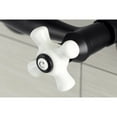 thumbnail image 4 of Kingston Brass KS612MB Kingston Two-Handle 2-Hole Wall Mount Bar Faucet in Matte Black, 4 of 8