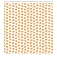 thumbnail image 2 of Ambesonne Orange Pattern Shower Curtain, Citrus Fruit Circles, 69"Wx70"L, White and Marigold, 2 of 4