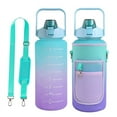 thumbnail image 4 of Half Gallon Water Bottle Sleeve with Strap Portable Non-slip Bottle Cover Water Bottle Holder Bag for Women Men Workout Gym Sport Outdoor Workout (Water Bottle Excluded), 4 of 5