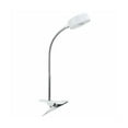 thumbnail image 1 of Open Box Globe Electric 8.46" 5W 250 Lumens LED Goose Neck Clip Lamp, White, 1 of 8
