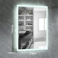 thumbnail image 2 of Walsport 35"x27" Anti-Fog Mirror Bathroom LED Smart Touch Makeup Vanity Mirror Dimmable, 2 of 7