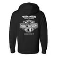 thumbnail image 2 of Harley-Davidson Men's Divided H-D Zip-Up Fleece Hooded Sweatshirt - Black (M), Harley Davidson, 2 of 2