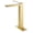Brushed Gold, variant on Brushed Gold High Arc Bathroom Vessel Sink Faucet, Single Handle Deck Mounted Sink Faucet with 6-inch Cover Plate