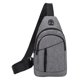 thumbnail image 1 of Bolso de hombro deportivo de ocio y moda para hombre, cómodo y práctico, bolso de cintura para viajes de corta distancia, gris, 1 of 5