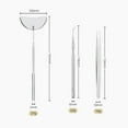 thumbnail image 4 of TFixol Professional Eyelash Extension Kit with Stainless Steel Tweezers, Pick Stick, and Mirror in Gold, Includes Durable Matte Iron Storage Box for Easy Portability, 4 of 6