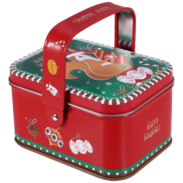 BRIGHTFUFU NAVIAiple Caja de hojalata de hojalateros Recipiente de chocolate Té de chocolate Trata una pequeña caja de regalo