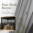 thumbnail image 3 of DONGPAI Mosquito Net for Patio Garden Mesh Screen Barrier, Super Dense Patio Netting for Balcony Porch Protecting DIY Size Adjustable, 1 Panel, 3 of 8