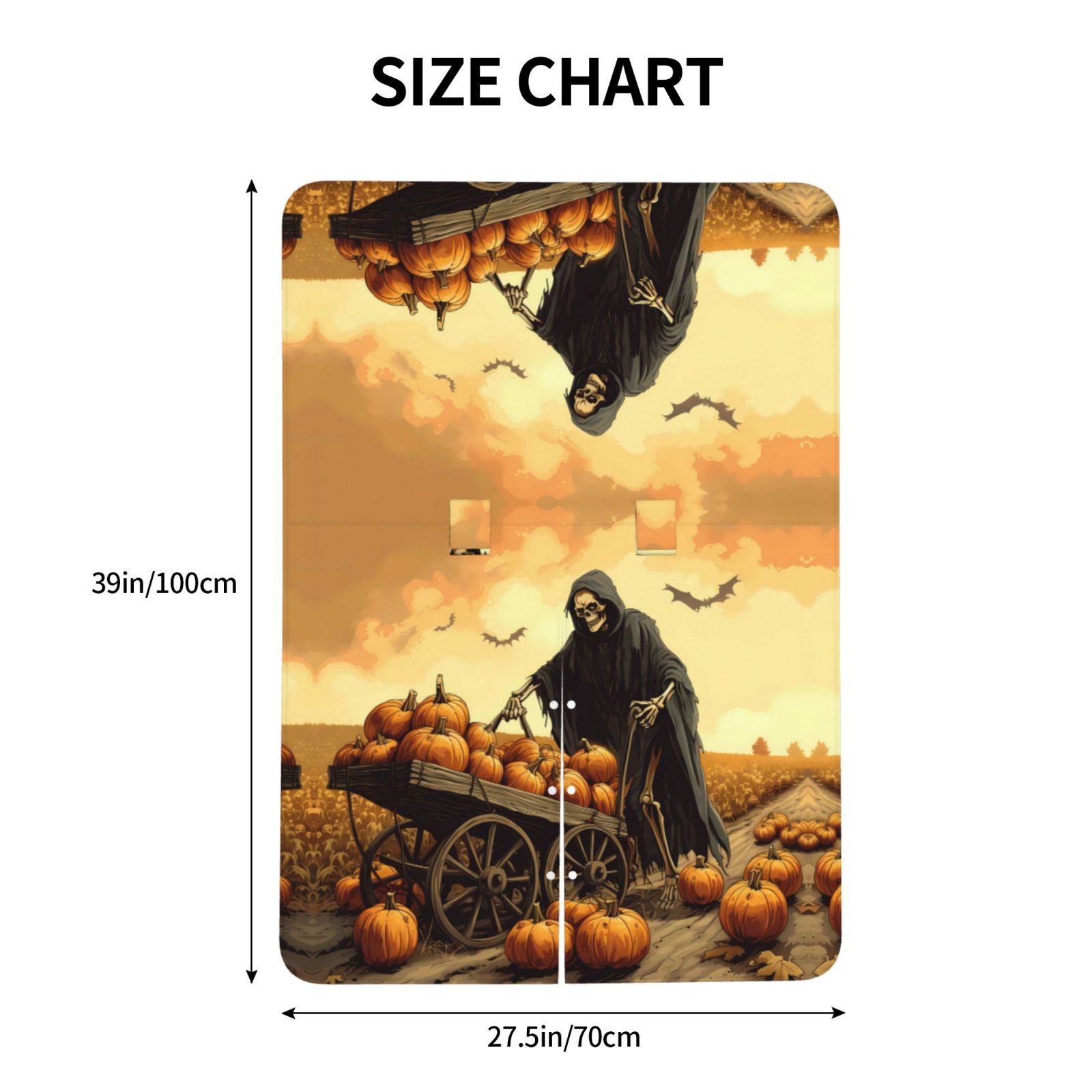 Car Seat Cover Baby - Halloween Rice Field Pumpkin Skull Breathable Infant Car Seat Cover for Baby Carseat, Lightweight Comfort Baby Essentials Must Haves Newborn Stuff for Girl Boy