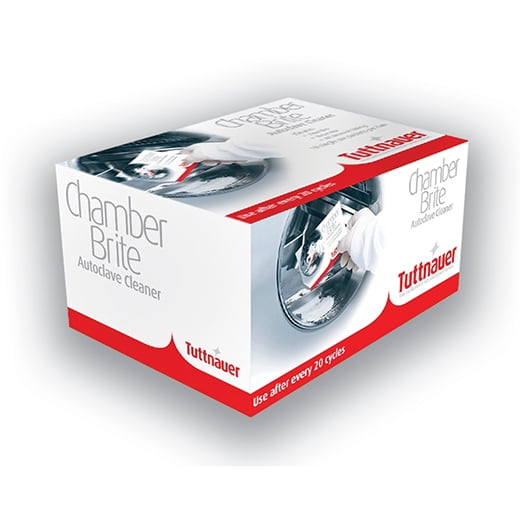 Tuttnauer Chamber Bright Autoclave Cleaner Model CB0010, Box of 10