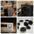 thumbnail image 2 of RENACLIPY Golden Plastic Isolation Pads for Amplifiers and Speakers Noise Reduction, 2 of 5