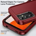 thumbnail image 3 of for Samsung Galaxy A14 5G Case, Samsung A14 5G Phone Case with Built in Kickstand, Shockproof/Dustproof/Drop Proof Military Grade Protective Cover for Galaxy A14 5G 6.6" Black/Red, 3 of 14