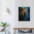 thumbnail image 4 of Nawypu Lion King With Crown Wall Art, Lion Black Gold Abstract Extra Large Canvas Print, Game Room, Man Cave Wall Decor Ready To Hang, Bright Wall Art, Canvas Prints, 4 of 5