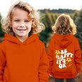 thumbnail image 2 of Generic Toddler Baby Girls Boys Fall Letter Flower Print Hoodie Casual Thin Sweatshirt Autumn Winter Clothes for Home Outdoor Indoor（8-9 Years Orange）, 2 of 4