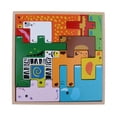 thumbnail image 2 of figatia Building Blocks Toy,3D Wooden Puzzle,Wood Building Blocks with Wooden Storage, 2 of 9
