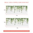 thumbnail image 6 of Green Eucalyptus Leaves Yoga Towel for Hot Yoga Non Slip, Weeping Spring Botanical Summer Yoga Mat Towel Absorbent Yoga Sweat Towels Microfiber Hot Yoga Blanket for Bikram Pilates 26"x74", 6 of 7