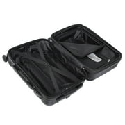HomGarden 22-inch Carry On Luggage Hardside Expandable Travel Suitcase Spinner TSA Lock Black