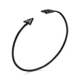 thumbnail image 2 of Bling Jewelry Cupids Arrow Tips Bangle Cuff Bracelet Black IP Plated Sterling Silver, 2 of 5