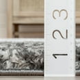 thumbnail image 3 of Well Woven Brega 3'11" x 5'3" Grey Geometric Diamond Thick Shag Area Rug, 3 of 8