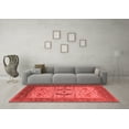 thumbnail image 3 of Ahgly Company Indoor Square Oriental Red Industrial Area Rugs, 6' Square, 3 of 4