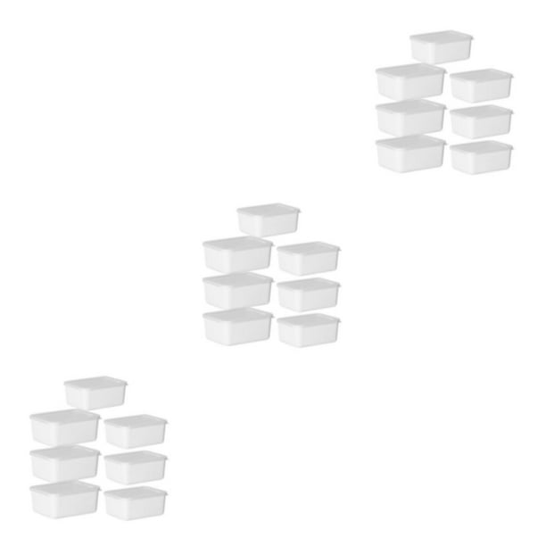 Recipiente hermético para alimentos Bearachild, tapa hermética, sin BPA, color Blanco lechoso, 7 piezas