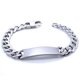 thumbnail image 3 of 100% Stainless Steel Bracelet 9 mm 8 Inches Curb Cuban Chain Smooth Bar ID Bracelets for Men Women Factory Offer, 3 of 5