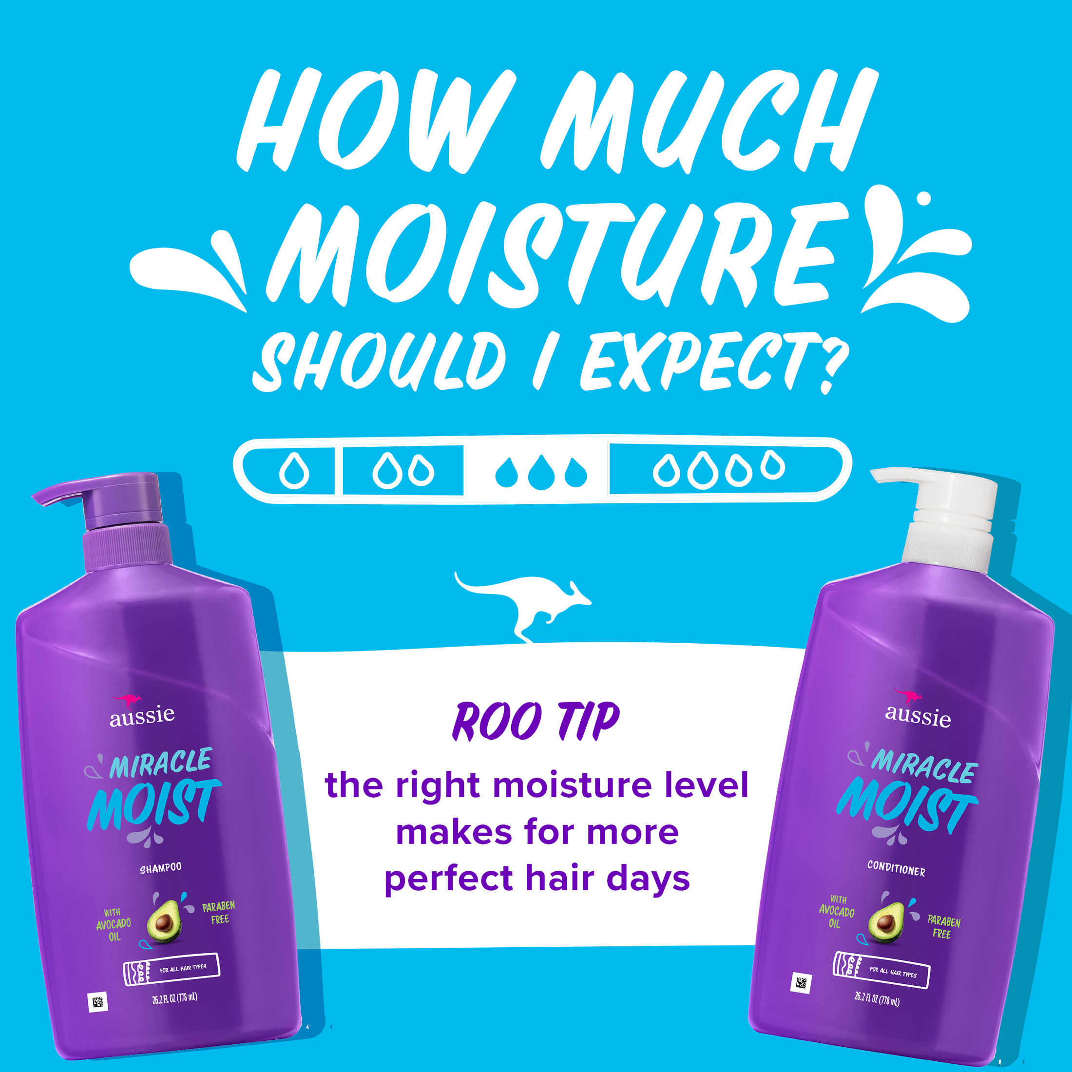 Aussie Miracle Moist Shampoo and Conditioner Set, 26.2 fl oz photo 5