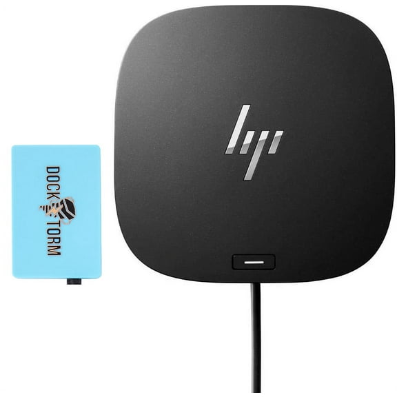 HP USB-C/A Universal Dock G2 Bundle with Docztorm USB Hub (8 in 1 Universal USB-C Adapter for Thunderbolt-Enabled Laptops, Notebooks and PCs - Single Cable for Charging, Networking or Data Transfers)