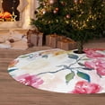 thumbnail image 6 of Picia Colorful Flowers Print Christmas Tree Skirt , Christmas Tree Skirt Ornaments for Merry Christmas Holiday Party Decorations Indoor Outdoor-36", 6 of 7