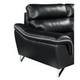 thumbnail image 6 of Titan Furnishings 36" Modern Leather Upholstered Chair in Black, 6 of 16