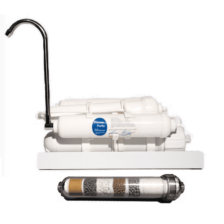 Counter top RO Reverse Osmosis Water Filter System 5 STAGE 75 GPD Alkaline Drinking