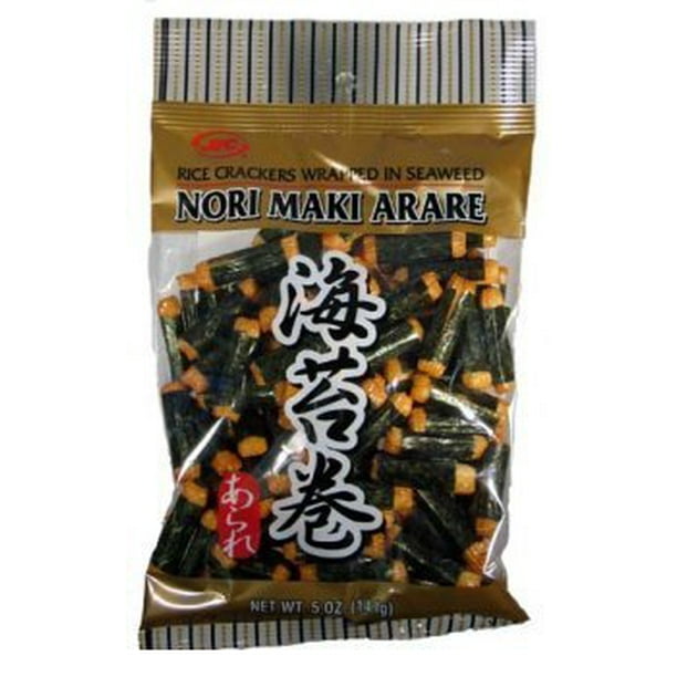 JFC Nori Maki Arare (rice crackers wrapped in seaweed) 5 Oz