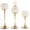 Gold, variant on Hzzsbu 3Pcs Gold Crystal Tealight Candle Holder Set Table Centerpieces